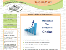 Tablet Screenshot of brokersmust.com